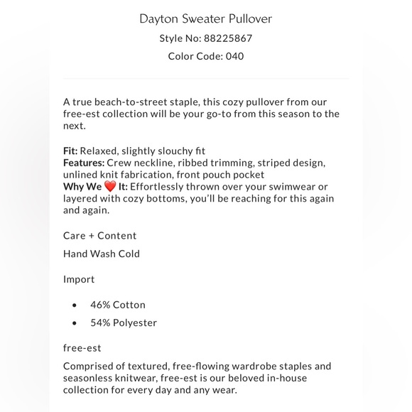 Free People Beach Dayton Sweater Pullover - Picture 8 of 14